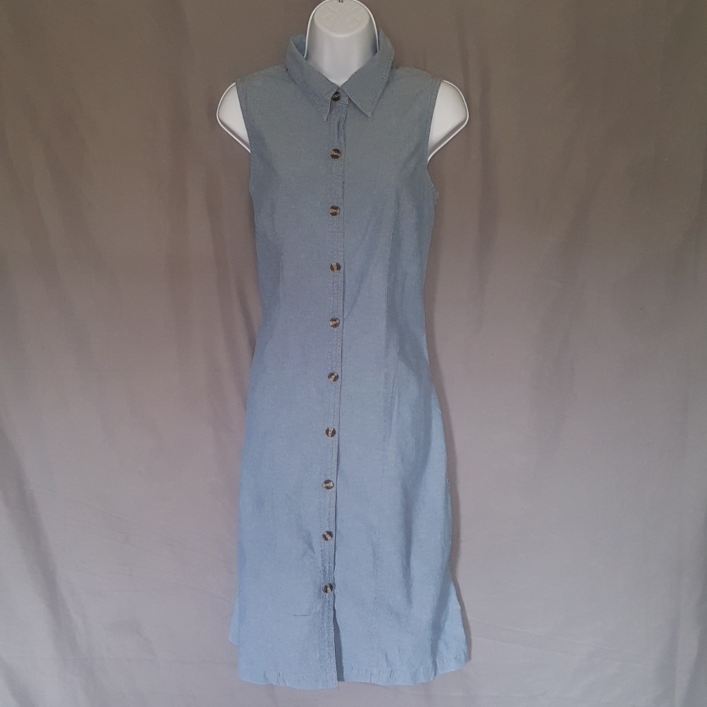 Basic Edition Sleeveless Denim Dress